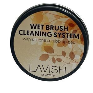 Lavish Wet Brush Cleaning System with Silicone Scrubbing Pad Vegan